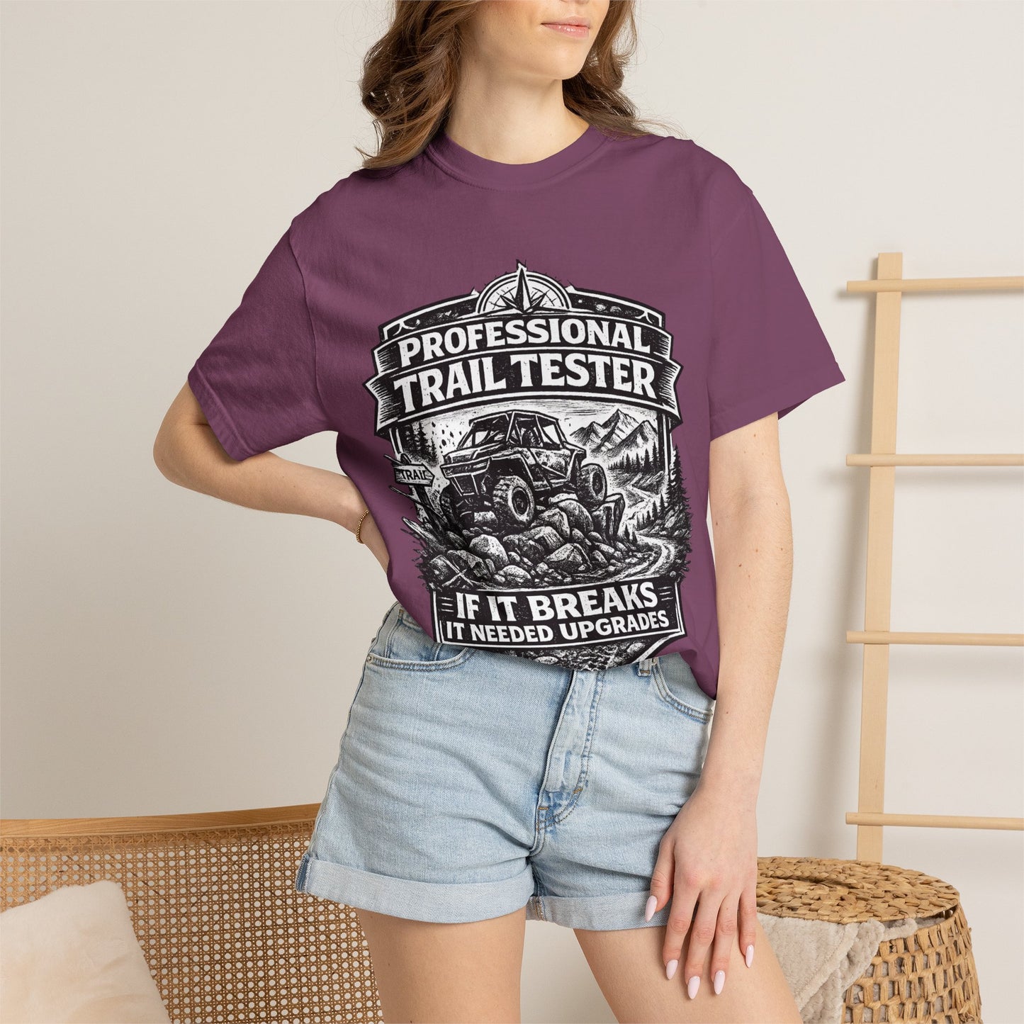 Professional Trail Tester Shirt, Off Road UTV T-Shirt, Side By Side Graphic Tee, SXS Rider Gift, If It Breaks It Needed Upgrades