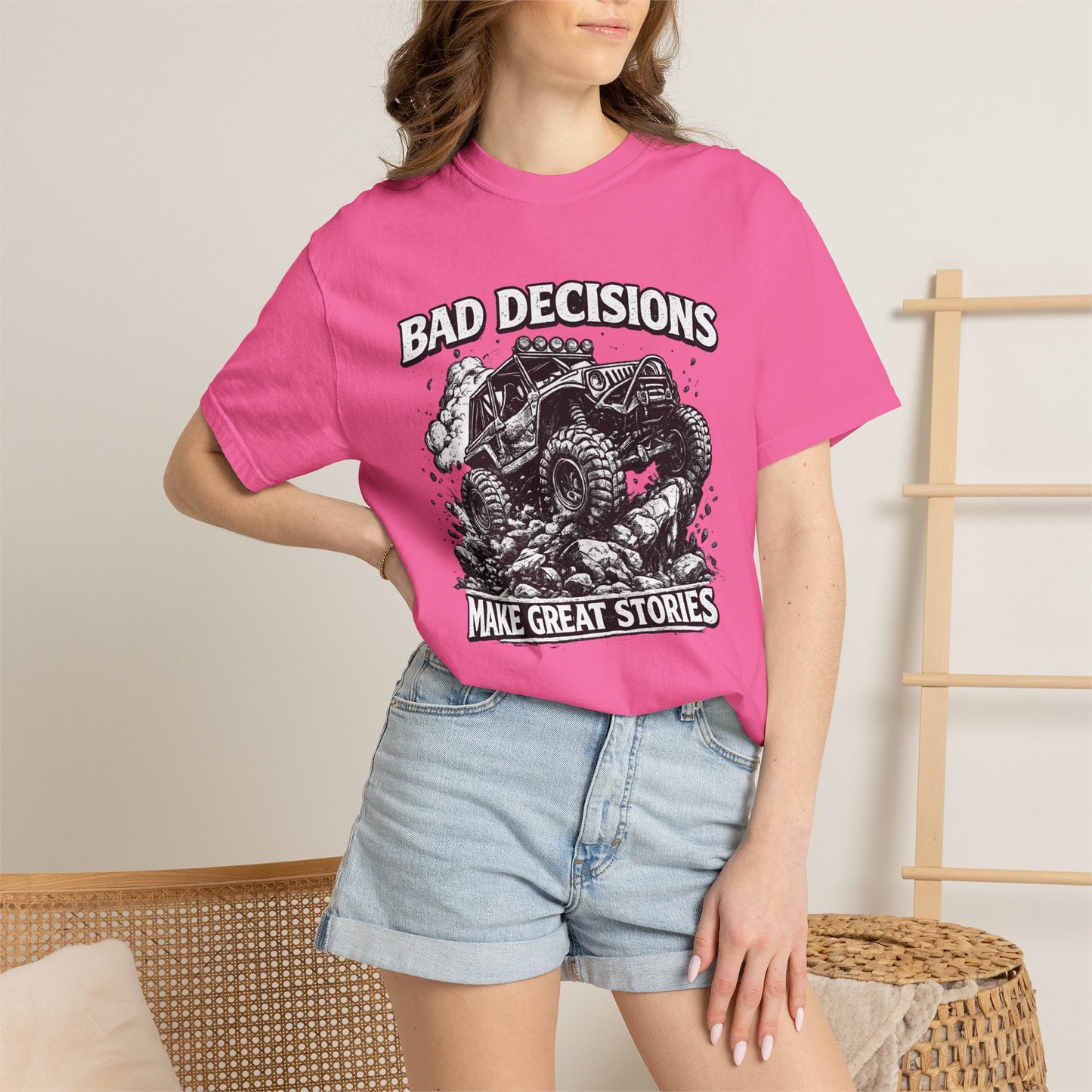 Bad Decisions Make Great Stories Shirt, Off Road UTV T-Shirt, Side By Side Graphic Tee, SXS Rider Gift, Adventure Shirt