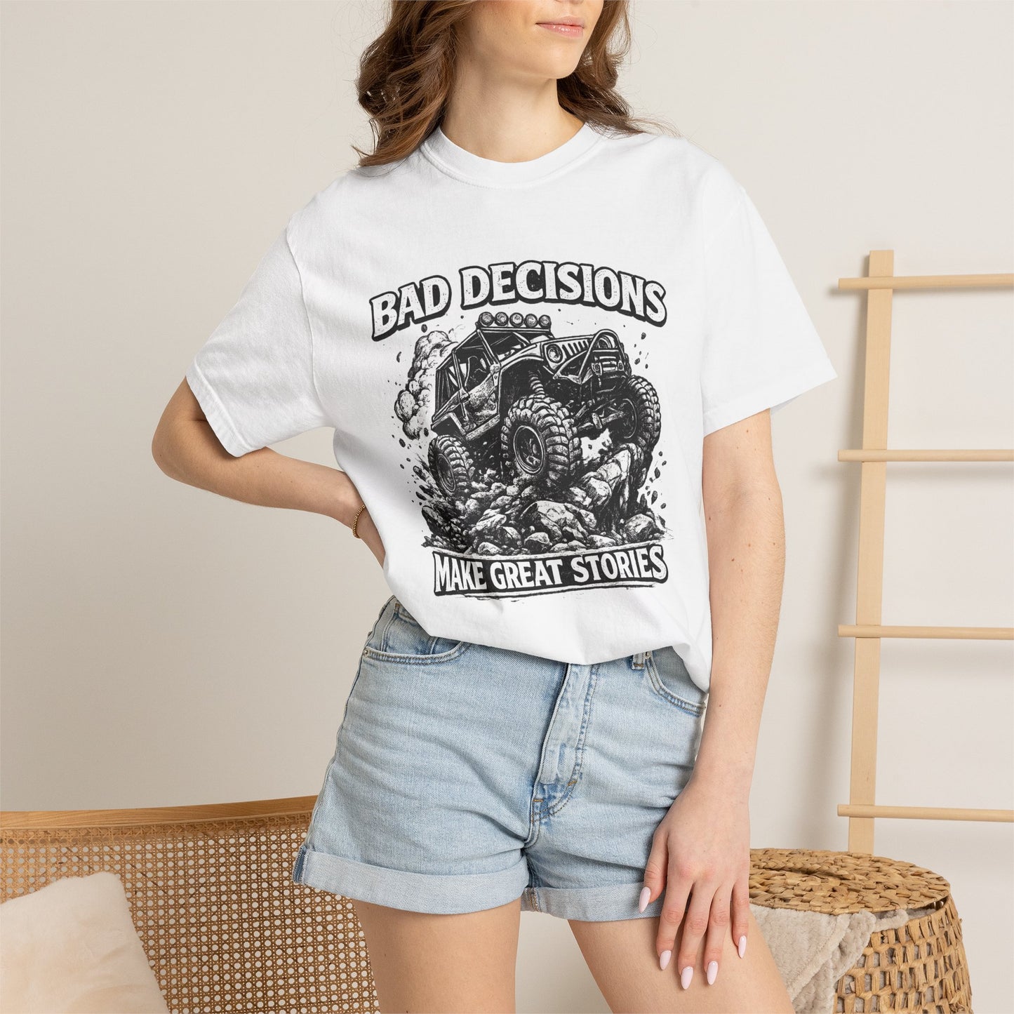 Bad Decisions Make Great Stories Shirt, Off Road UTV T-Shirt, Side By Side Graphic Tee, SXS Rider Gift, Adventure Shirt