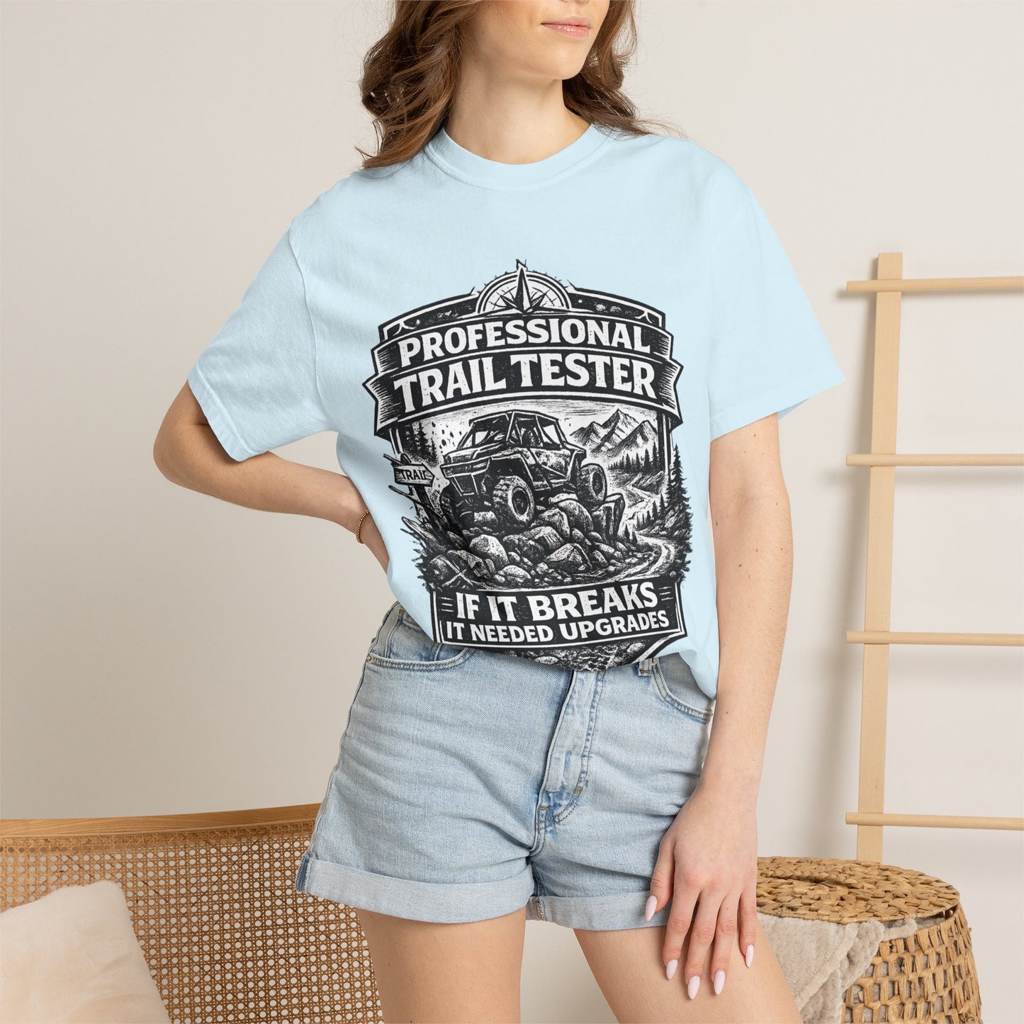Professional Trail Tester Shirt, Off Road UTV T-Shirt, Side By Side Graphic Tee, SXS Rider Gift, If It Breaks It Needed Upgrades