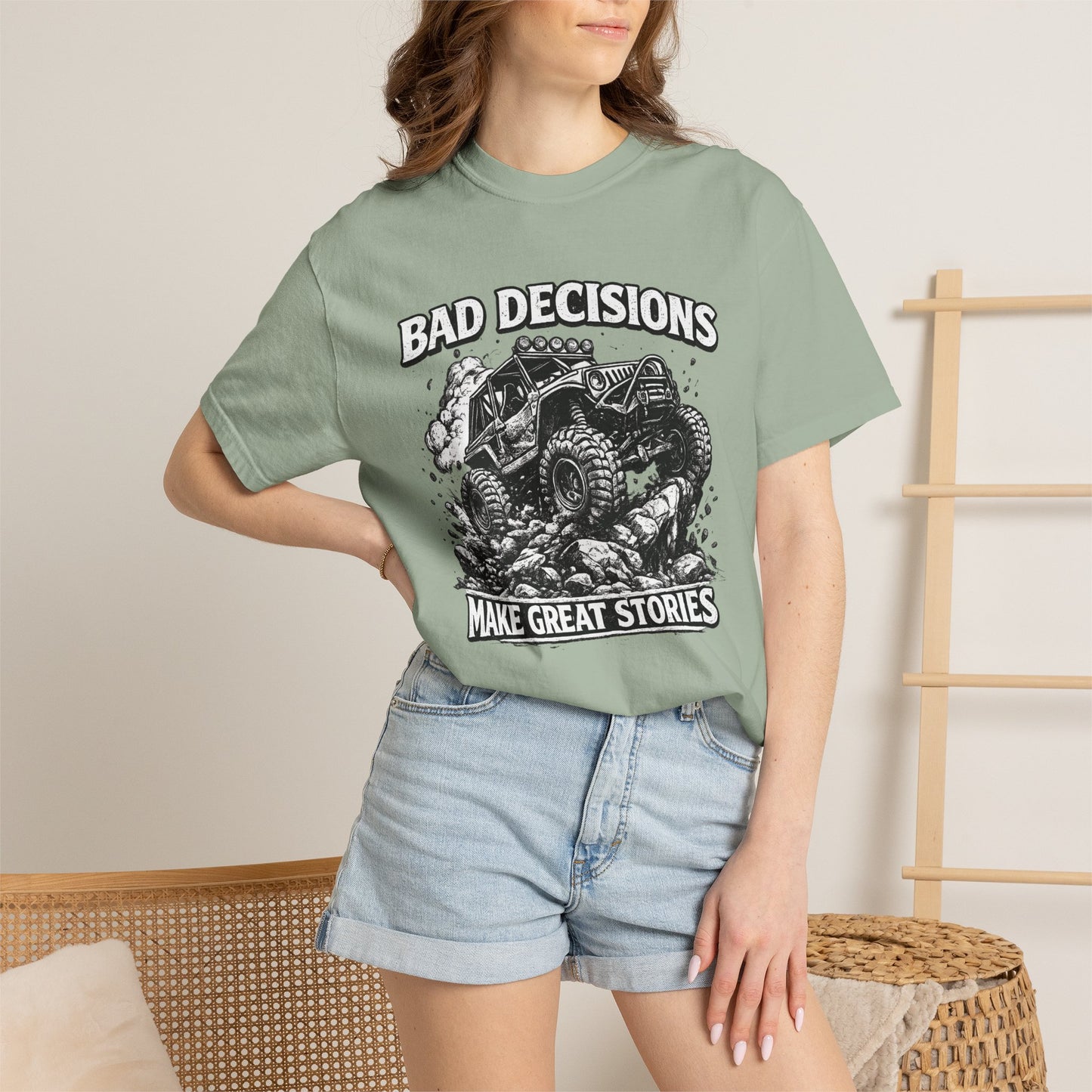 Bad Decisions Make Great Stories Shirt, Off Road UTV T-Shirt, Side By Side Graphic Tee, SXS Rider Gift, Adventure Shirt