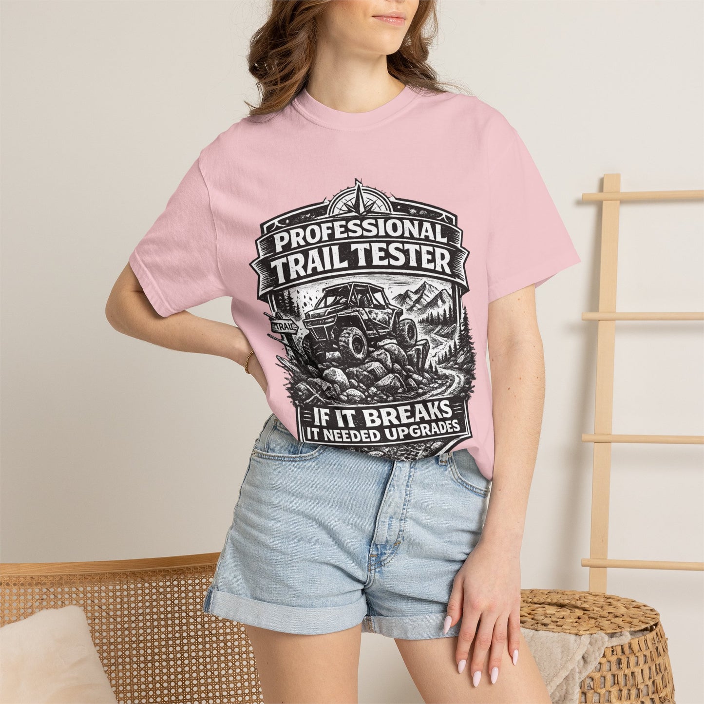 Professional Trail Tester Shirt, Off Road UTV T-Shirt, Side By Side Graphic Tee, SXS Rider Gift, If It Breaks It Needed Upgrades