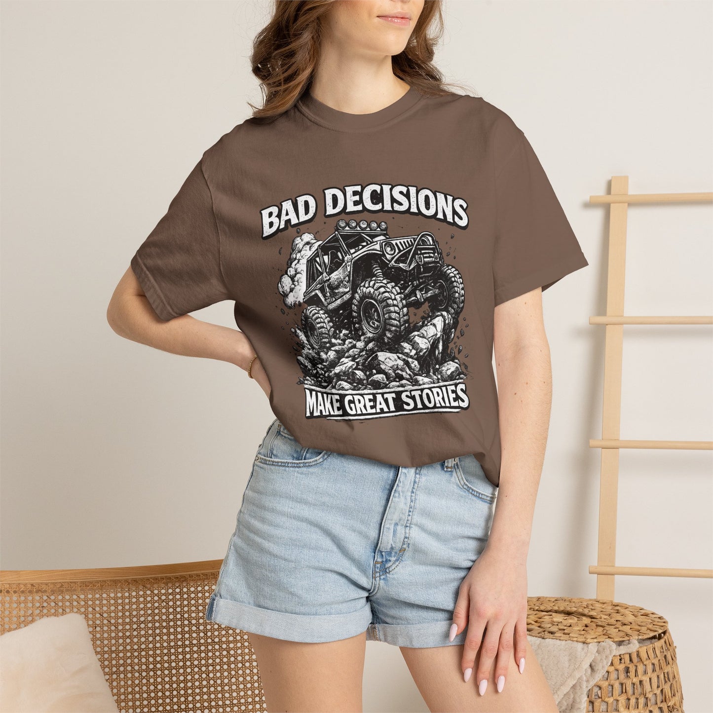 Bad Decisions Make Great Stories Shirt, Off Road UTV T-Shirt, Side By Side Graphic Tee, SXS Rider Gift, Adventure Shirt