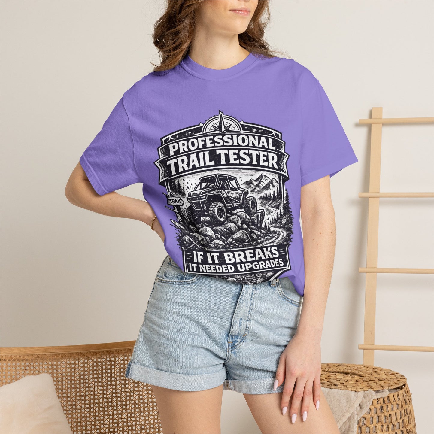 Professional Trail Tester Shirt, Off Road UTV T-Shirt, Side By Side Graphic Tee, SXS Rider Gift, If It Breaks It Needed Upgrades