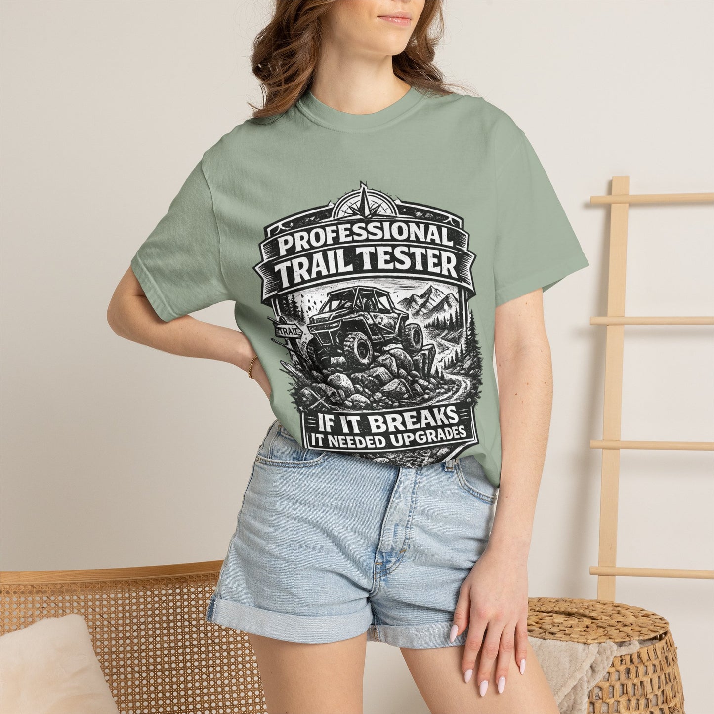 Professional Trail Tester Shirt, Off Road UTV T-Shirt, Side By Side Graphic Tee, SXS Rider Gift, If It Breaks It Needed Upgrades