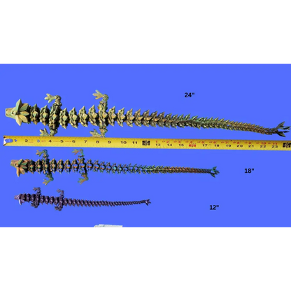 2-tone Dragon 3d printed Articulated