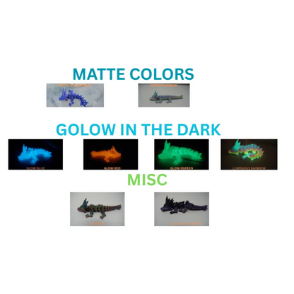 2-tone Dragon 3d printed Articulated