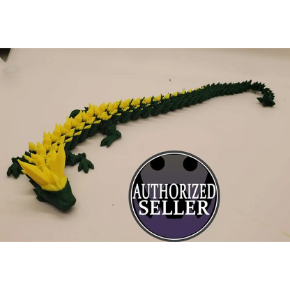 2-tone Dragon 3d printed Articulated