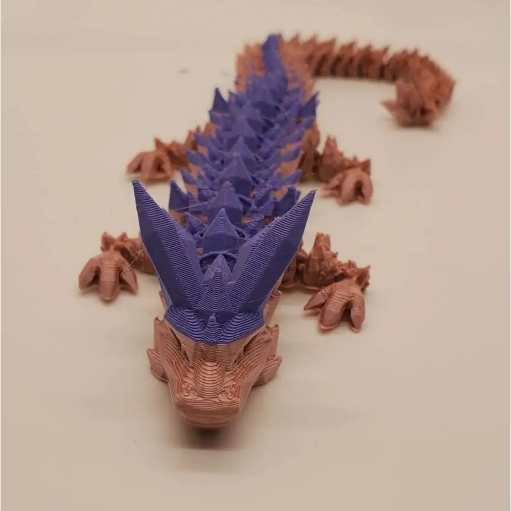 2-tone Dragon 3d printed Articulated