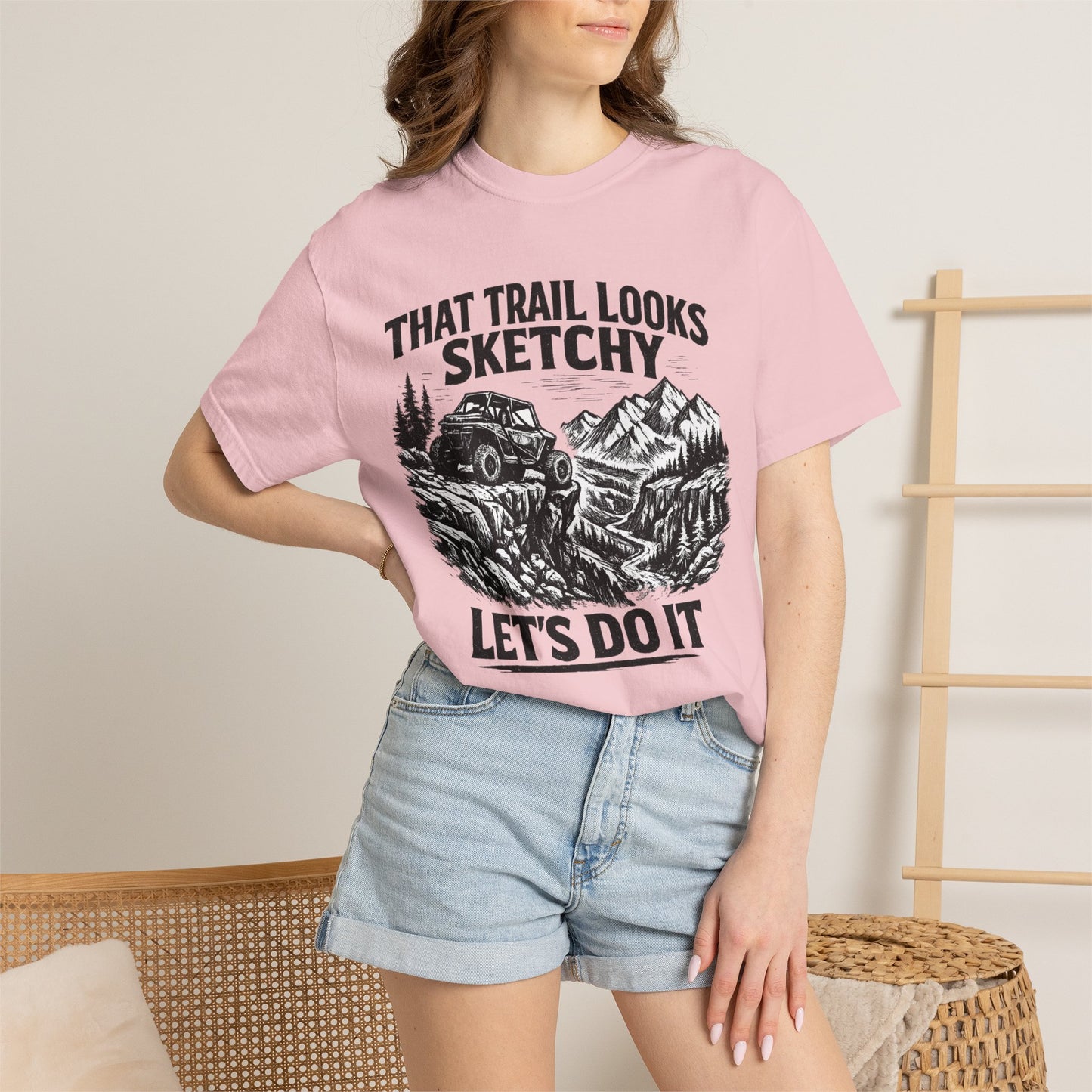 That Trail Looks Sketchy Let's Do It Shirt, Off Road UTV T-Shirt, Side By Side Graphic Tee, Adventure Rider Gift