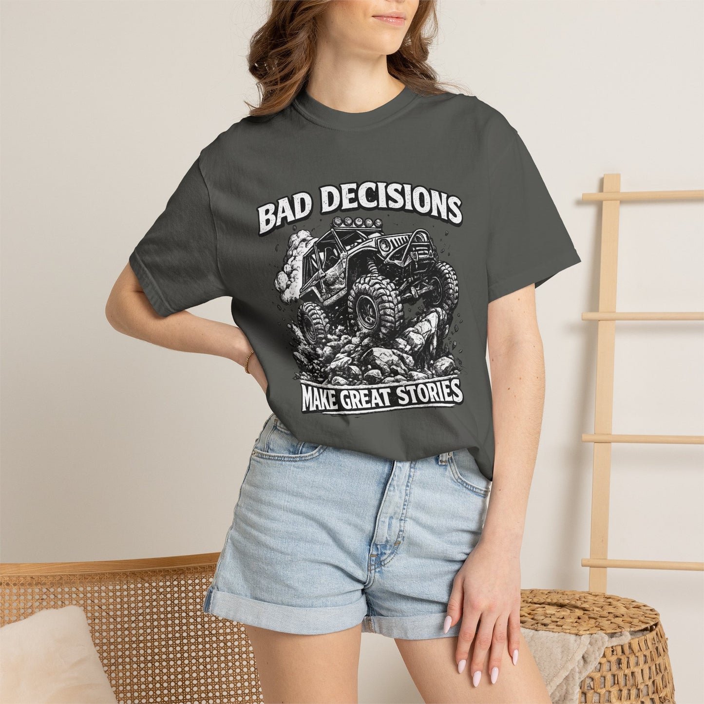 Bad Decisions Make Great Stories Shirt, Off Road UTV T-Shirt, Side By Side Graphic Tee, SXS Rider Gift, Adventure Shirt