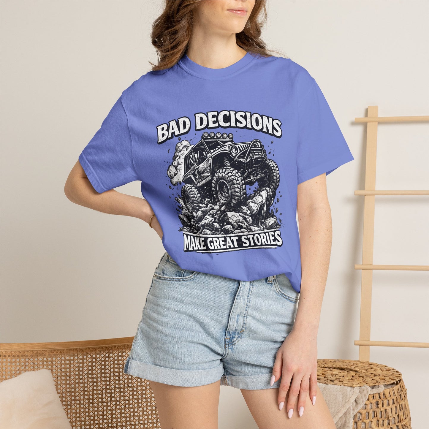 Bad Decisions Make Great Stories Shirt, Off Road UTV T-Shirt, Side By Side Graphic Tee, SXS Rider Gift, Adventure Shirt