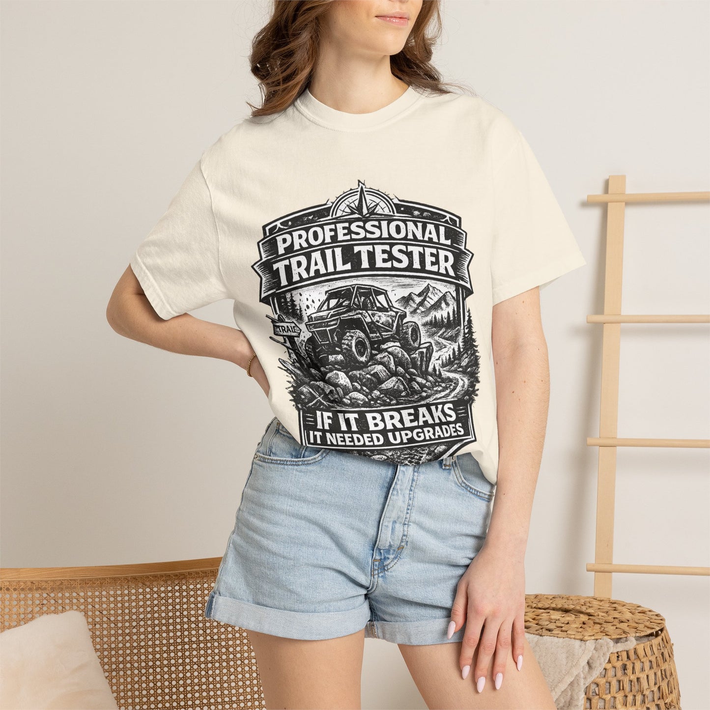 Professional Trail Tester Shirt, Off Road UTV T-Shirt, Side By Side Graphic Tee, SXS Rider Gift, If It Breaks It Needed Upgrades