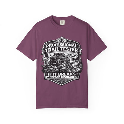 Professional Trail Tester Shirt, Off Road UTV T-Shirt, Side By Side Graphic Tee, SXS Rider Gift, If It Breaks It Needed Upgrades