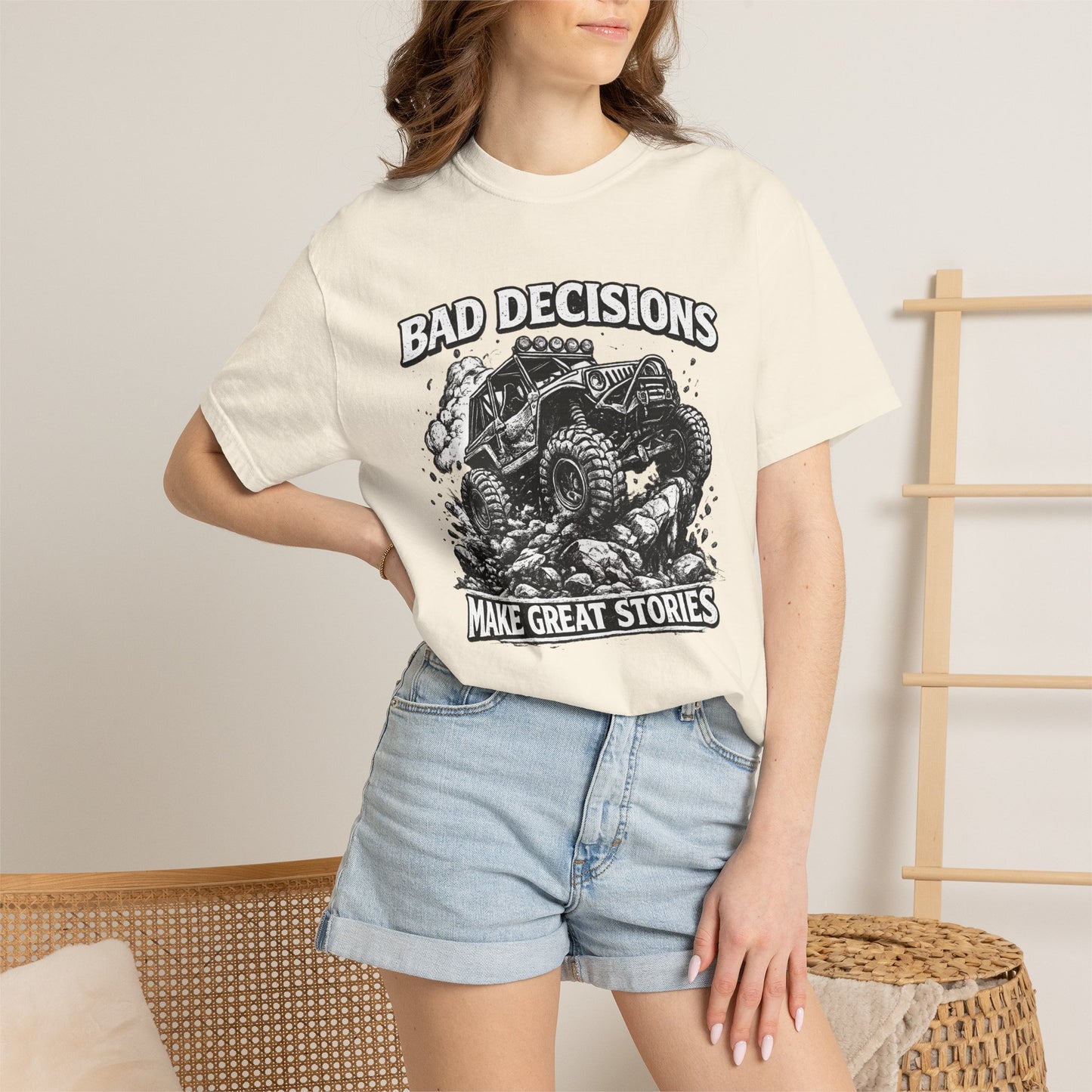Bad Decisions Make Great Stories Shirt, Off Road UTV T-Shirt, Side By Side Graphic Tee, SXS Rider Gift, Adventure Shirt