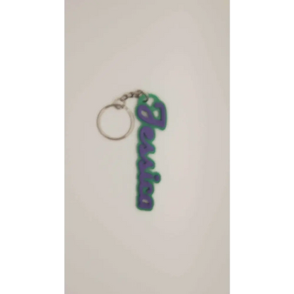 Custom Name Keychain 3D Printed Personalized Key Chain