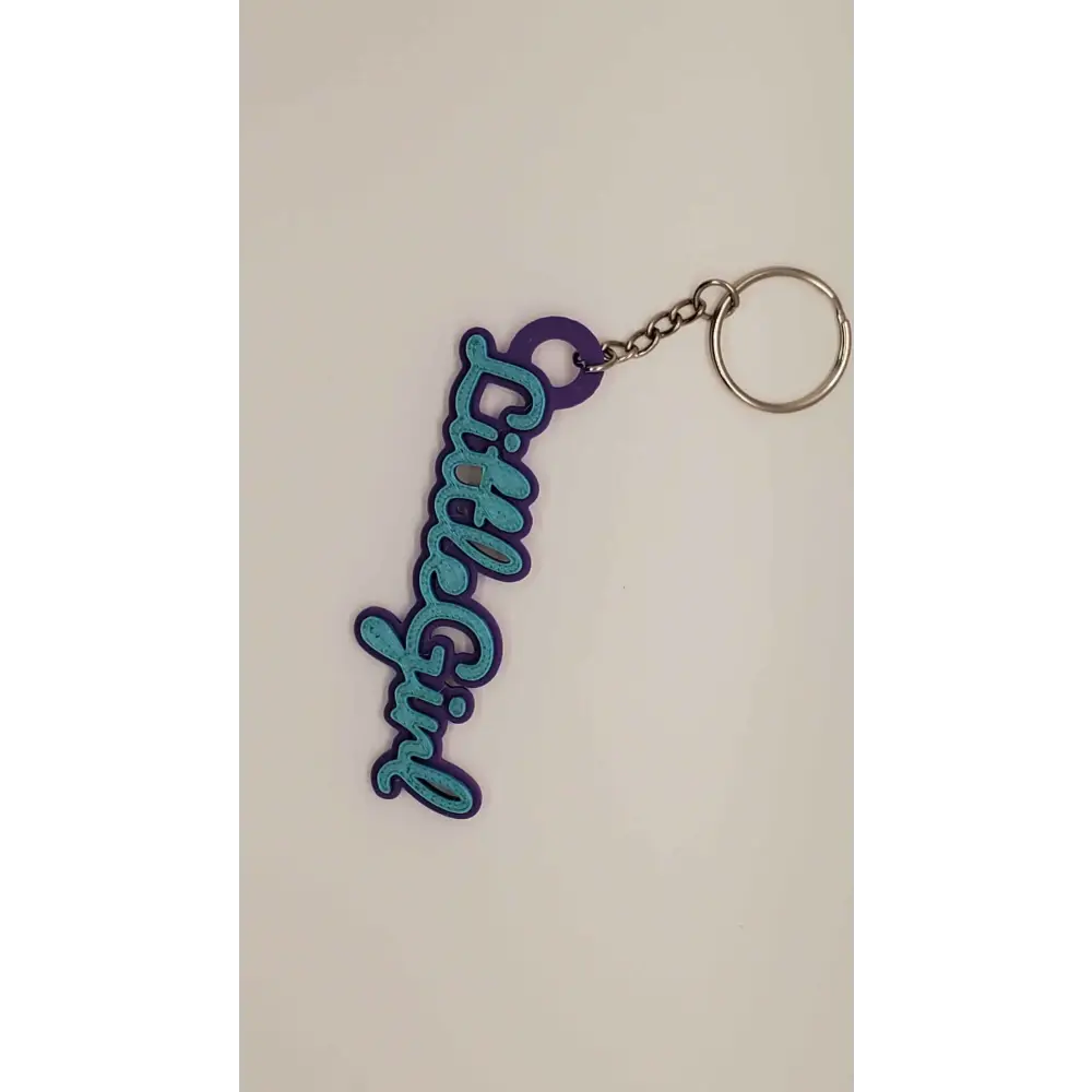 Custom Name Keychain 3D Printed Personalized Key Chain