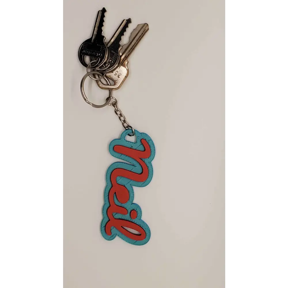 Custom Name Keychain 3D Printed Personalized Key Chain