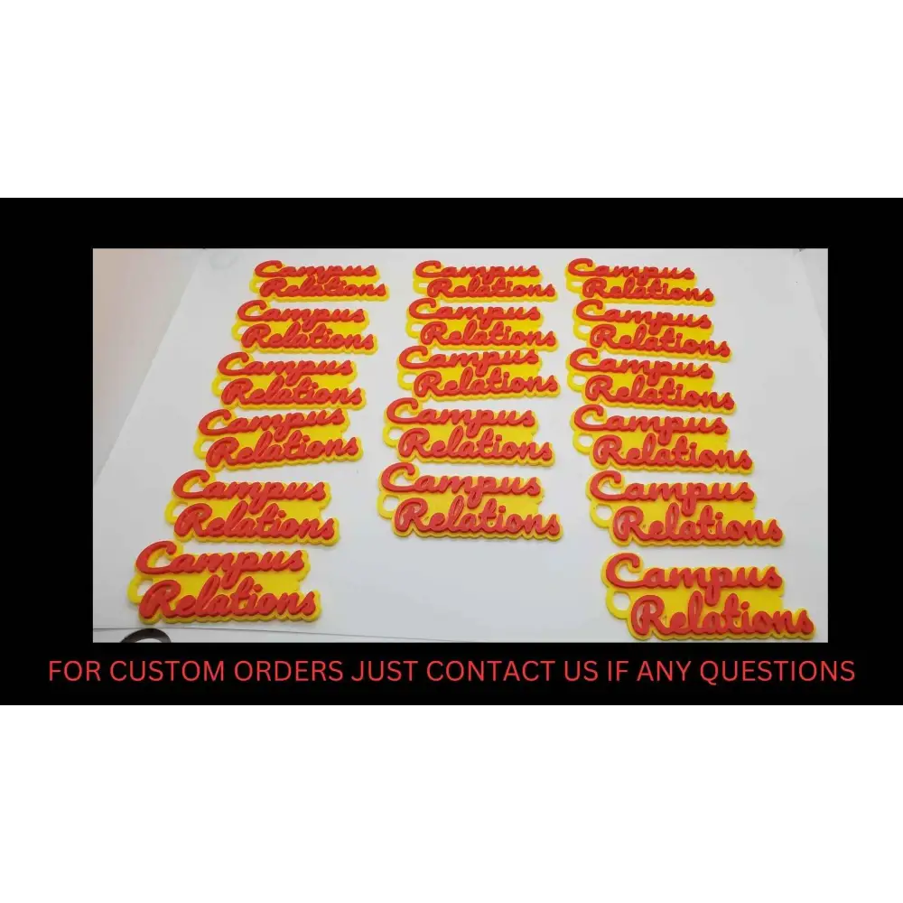 Custom Name Keychain 3D Printed Personalized Key Chain