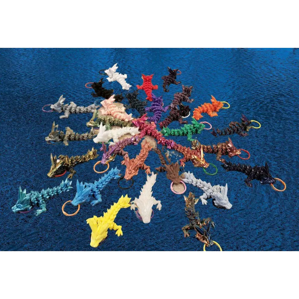 Dragon Keychain 3d Printed