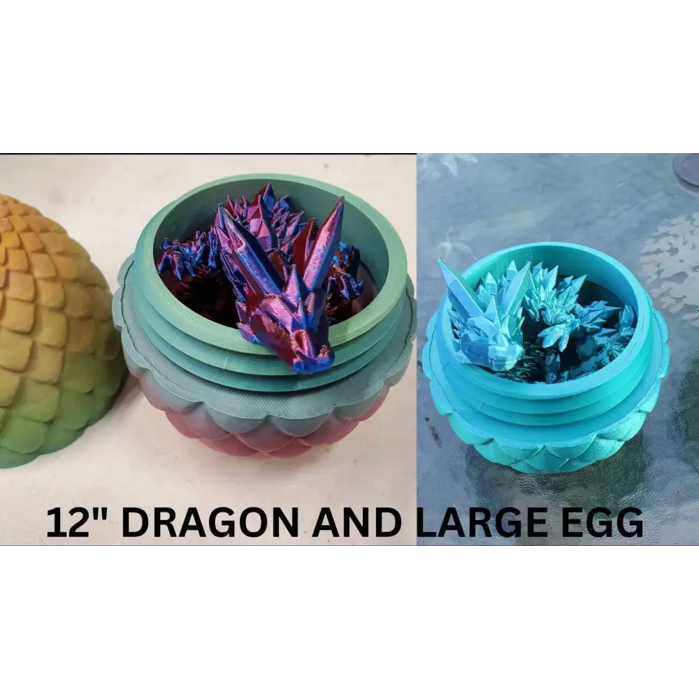 Dragon scale egg and dragon-3d printed
