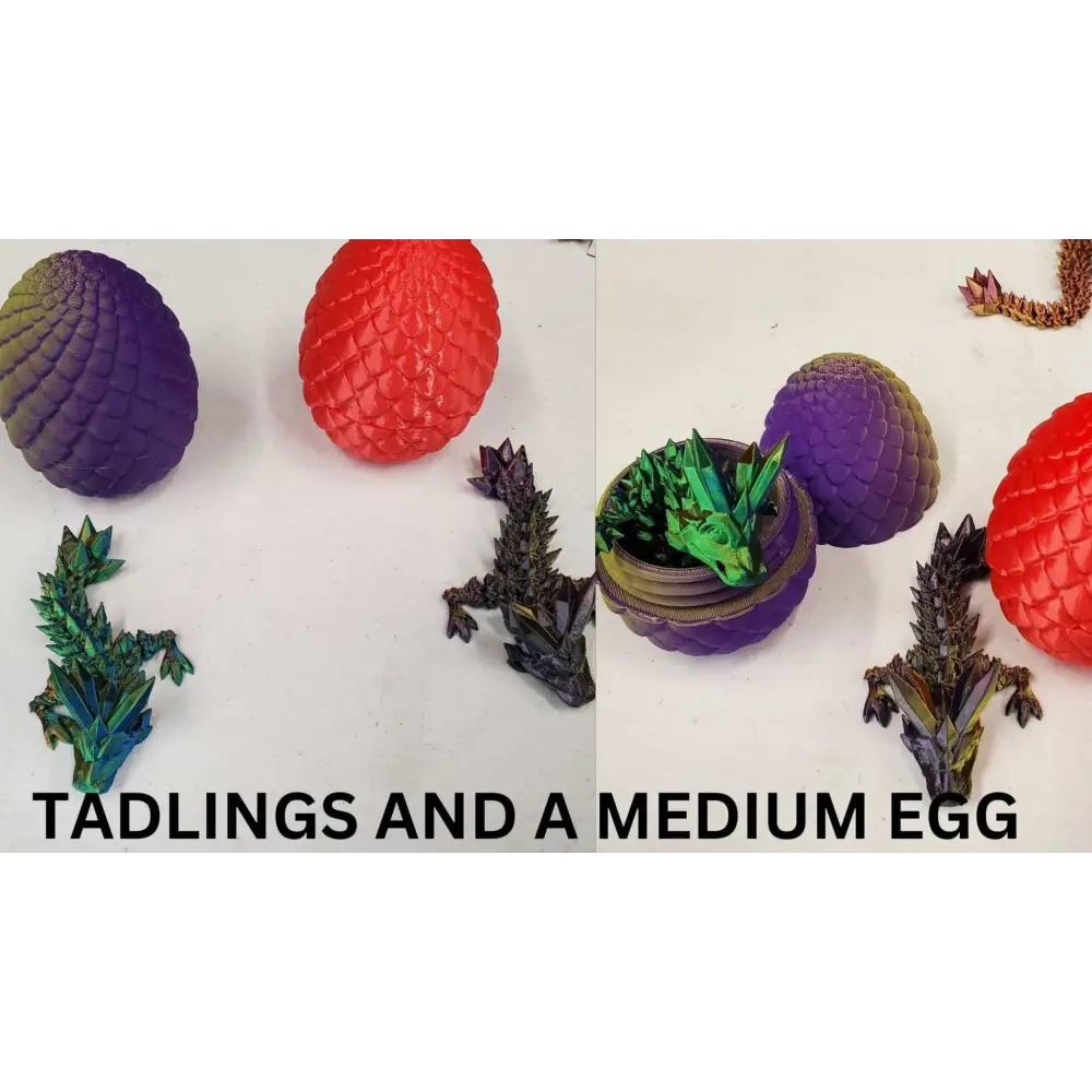 Dragon scale egg and dragon-3d printed