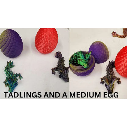 Dragon scale egg and dragon-3d printed