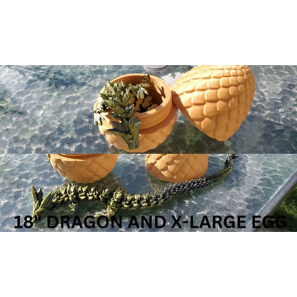 Dragon scale egg and dragon-3d printed