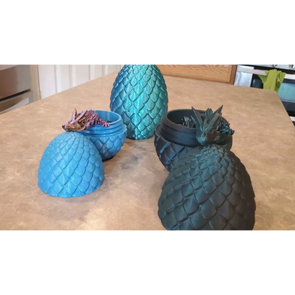 Dragon scale egg and dragon-3d printed