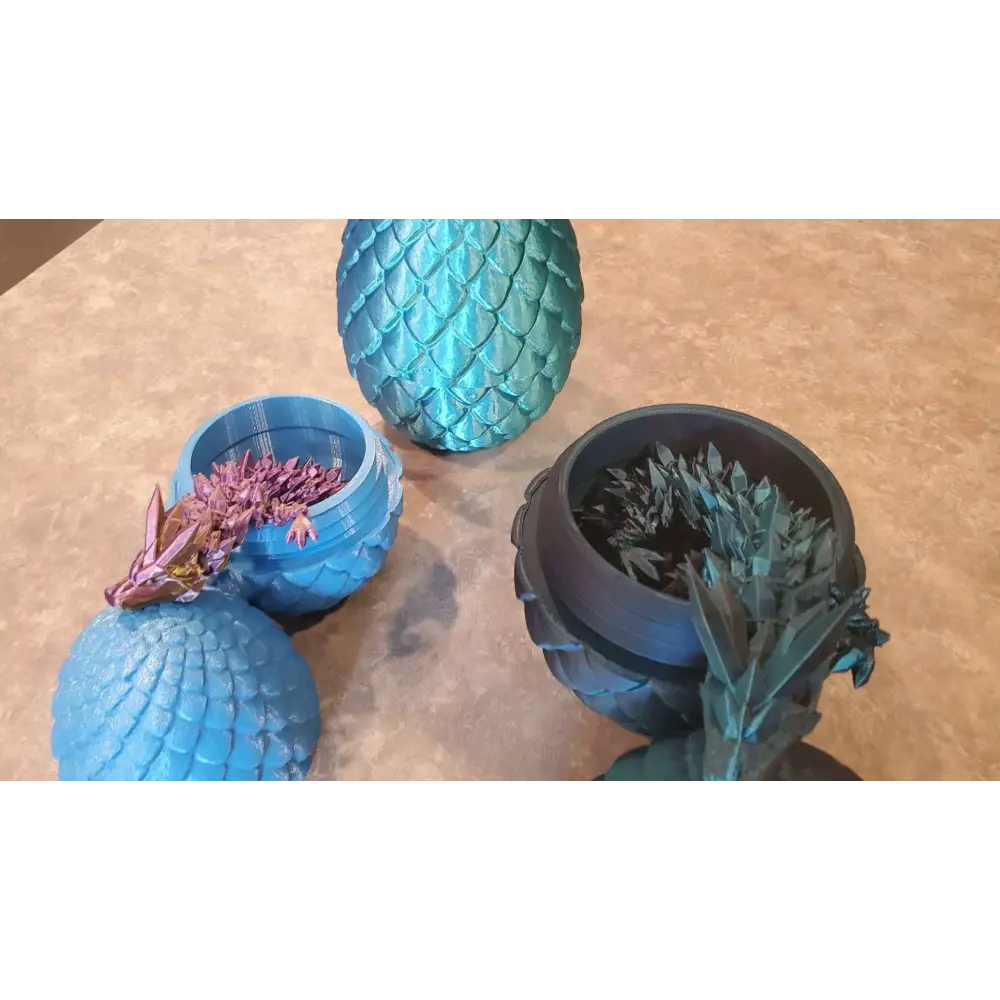 Dragon scale egg and dragon-3d printed