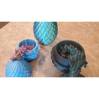 Dragon scale egg and dragon-3d printed