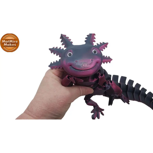 Happy Axolotl Fidget 3D printed