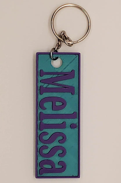Personalized Keychain-Nametag- 3d Printed - Muds3DGoods
