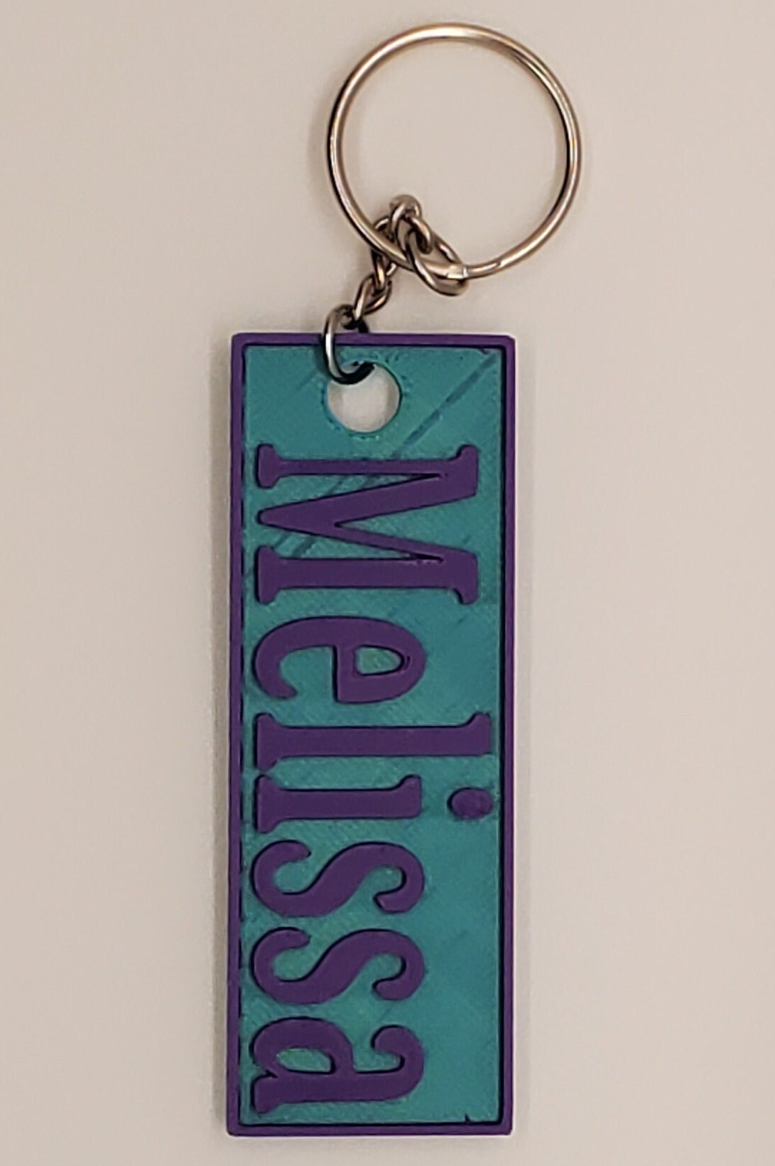 Personalized Keychain-Nametag- 3d Printed- Personalized-Custom Name Keychain- Custom Name Tag- Keyring- Id Tag- Logo Charm-Car Keys
