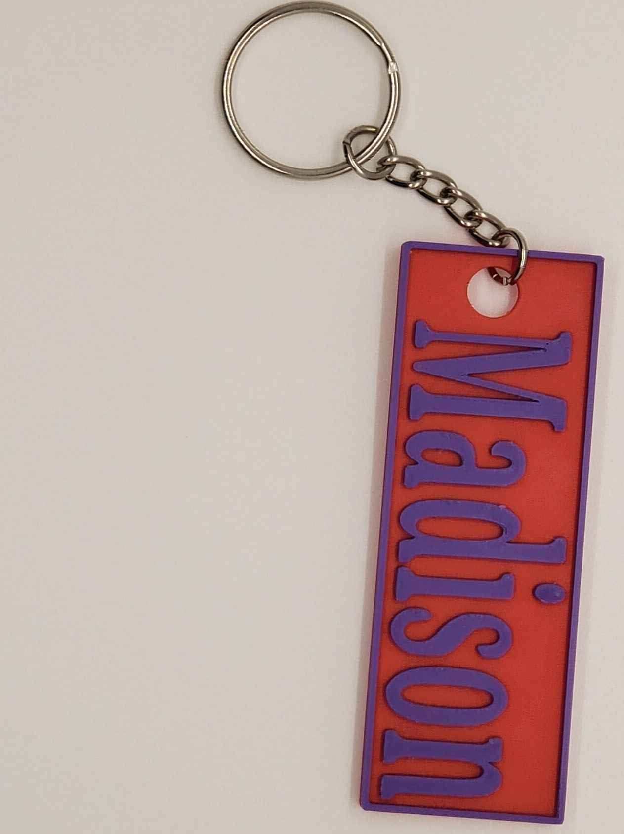 Personalized Keychain-Nametag- 3d Printed
