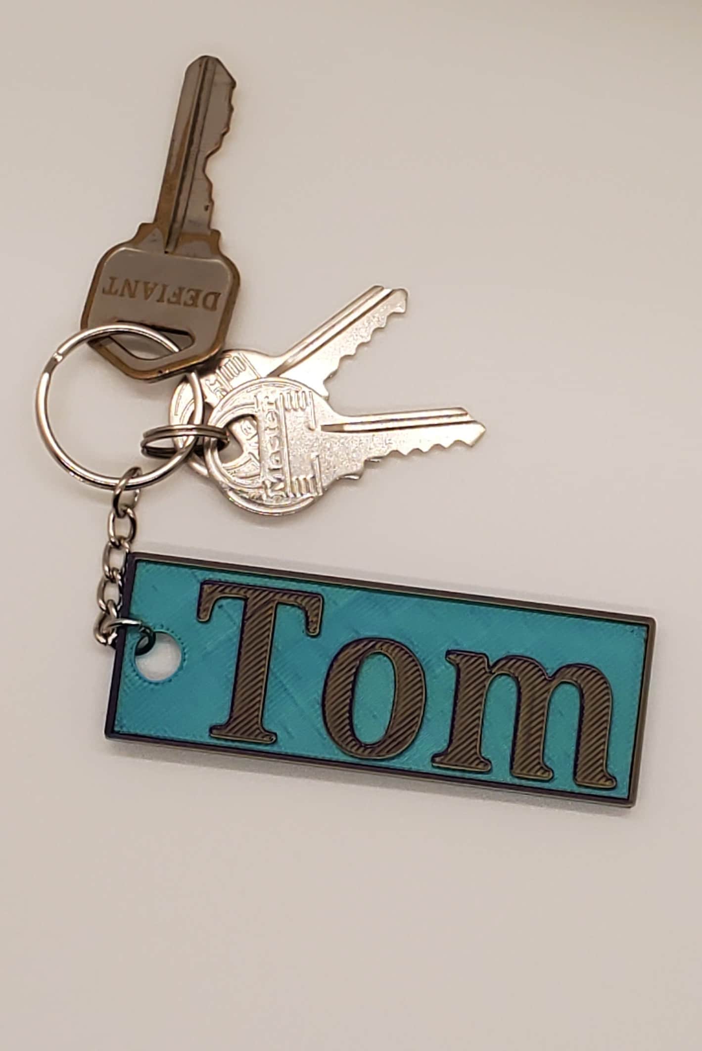Personalized Keychain-Nametag- 3d Printed - Muds3DGoods