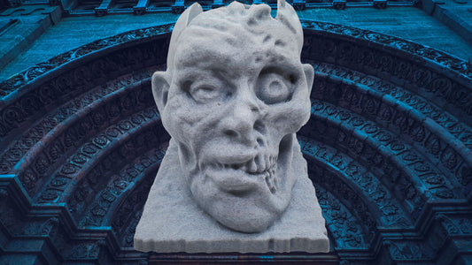 Zombie pencil holder,3D Printed -Spooky Planter-Horror planter-Goth Décor,3D Print Zombie Head Pen Holder, Zombie Gift, 3D Print Art,