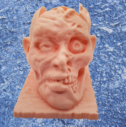Zombie pencil holder,3D Printed -Spooky Planter-Horror planter-Goth Décor,3D Print Zombie Head Pen Holder, Zombie Gift, 3D Print Art,