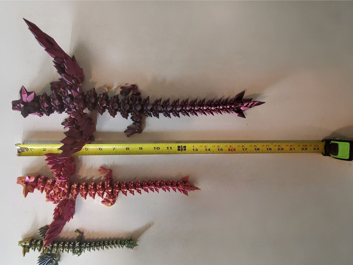 Winged Dragon-Crystal winged Dragon-3d printed Dragon-Articulated winged Dragon-3D Printed Sensory Stress Fidget-Fidget-Dragon fidget