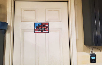 3D Printed Dad's Garage Sign, American Flag, Father's Day Gift