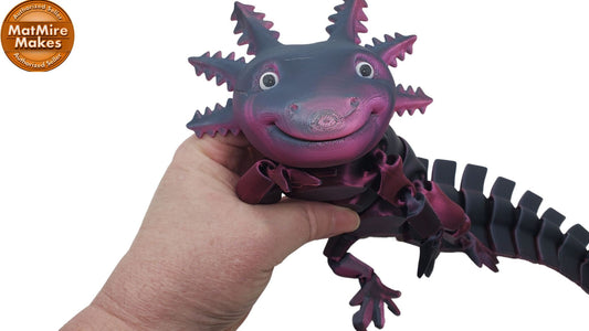 Happy Axolotl  Fidget  3D printed