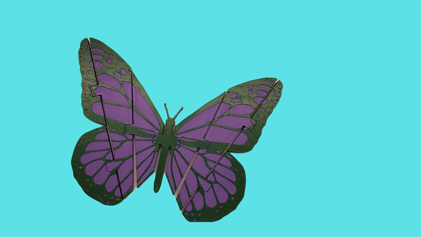 3D Printed multi color Articulating Butterfly, Fidget, Gift, Perfect gift for everyone. Combo packs available