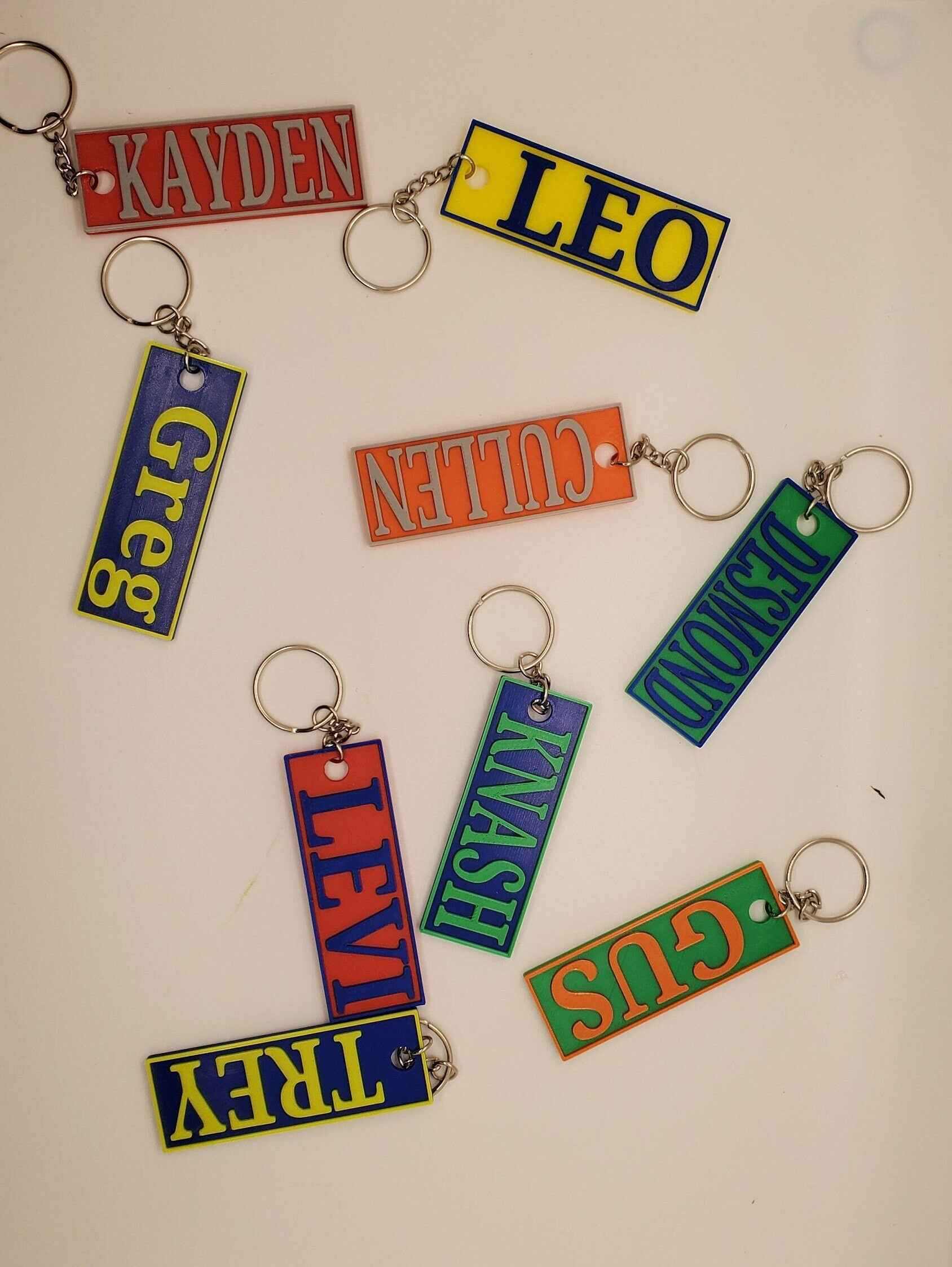 Personalized Keychain-Nametag- 3d Printed