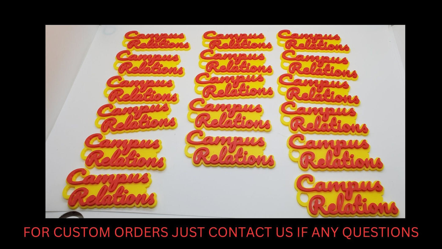 Custom Name Keychain , 3D Printed, Personalized Key Chain, Custom Name Tag, Keyring, Id Tag, Logo Charm, Car Keys,