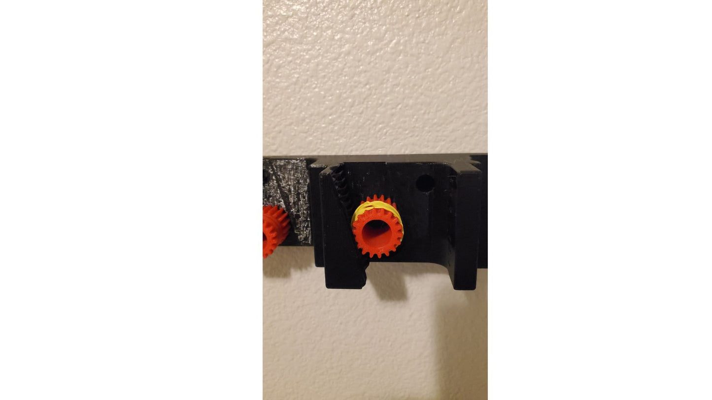 Wall Mounted Trio Broom Holder, PETG Plastic, Gravity Clamp