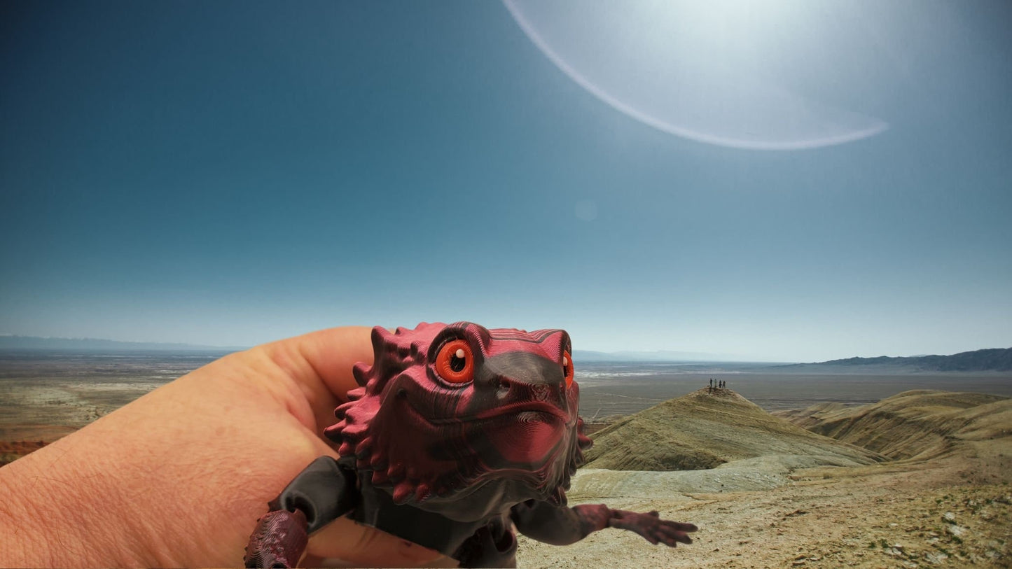 Bearded Dragon Articulated Sensory Fidget Toy 3D printed Flexible  Gift