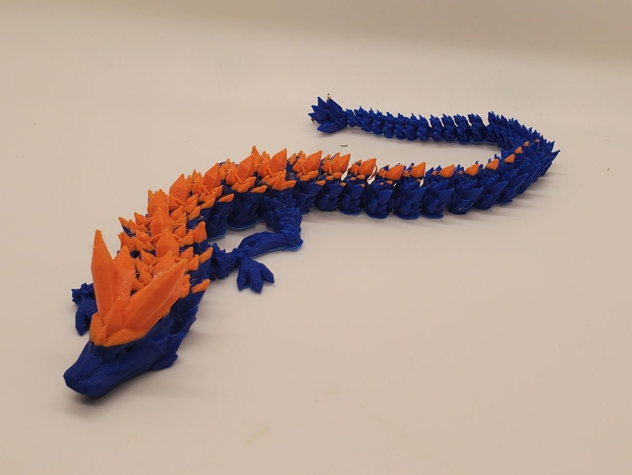 Dragon-Crystal Dragon-3d printed Dragon-Articulated  Dragon-3D Printed Sensory Stress Fidget-Articulated Crystal Dragon-Fidget-dragon fidget
