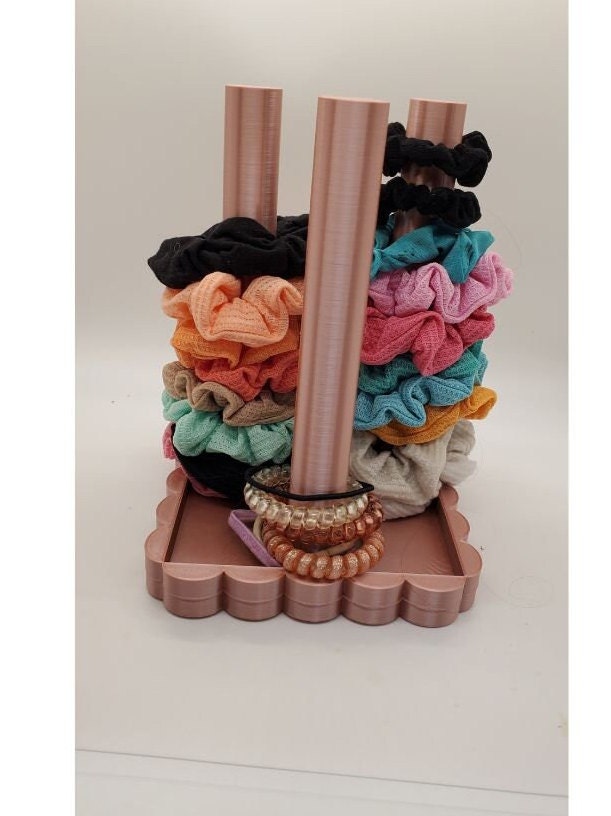 Scrunchies Holder, 3d Printed, Scrunchies Storage, bathroom decor, hai ties holder, hair ties storage, bathroom organizer, Scrunchie Stand