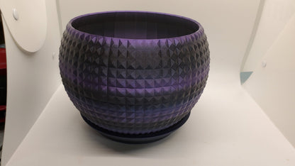 Indoor Planter Pot with Drainage- Innovative Geometric 3D Printed  for Flower and Succulents, Home and Office Décor