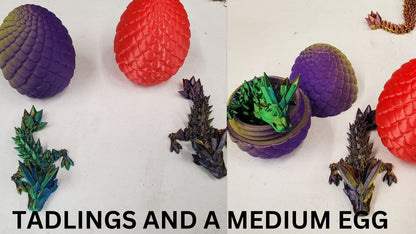 Dragon scale egg and dragon-3d printed